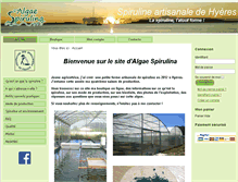 Tablet Screenshot of alguespiruline.com